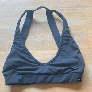 Jo Jax Dark Grey Tri Top and Booty Short Set